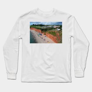 Ladram Bay Jurassic Coast Devon England Long Sleeve T-Shirt